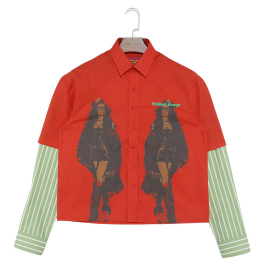 Zay Double Layer Button Up