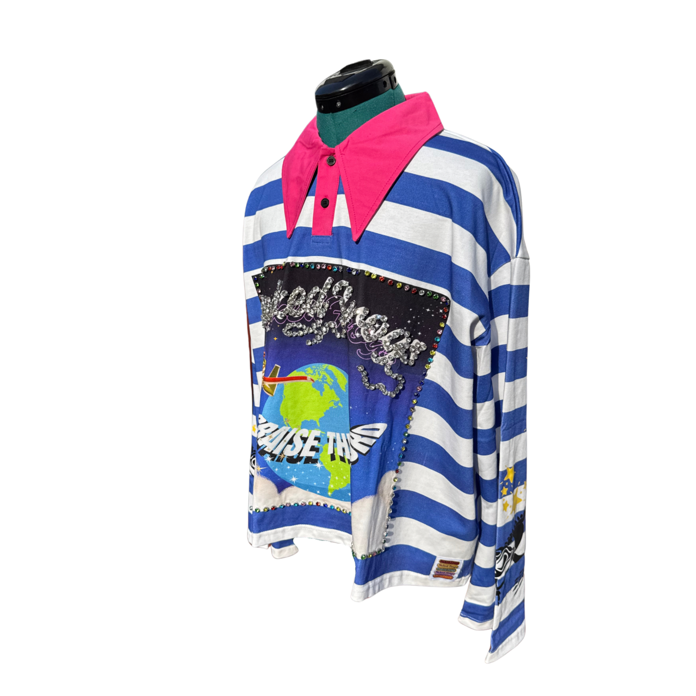 Candy Cane Rugby - Blue