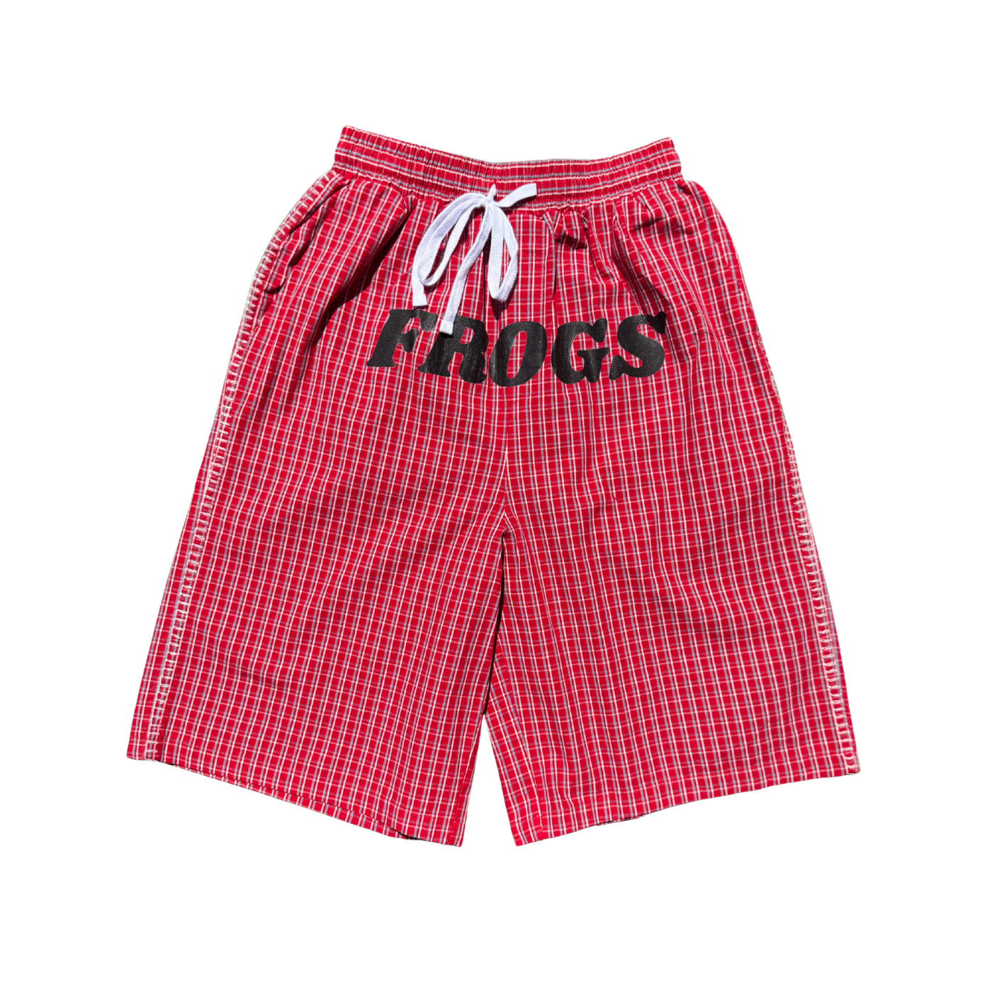 3/4 Plaid Shorts - Red