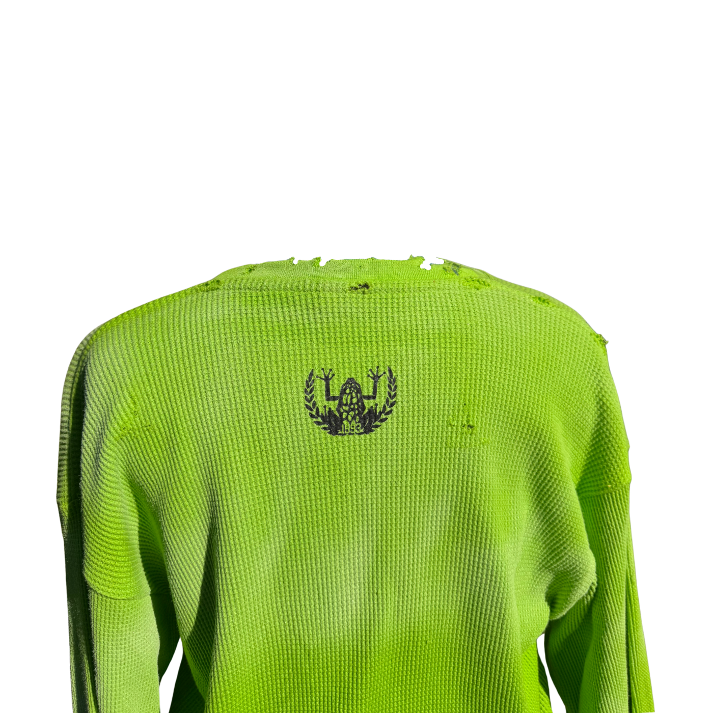 Distressed thermal - Lime Green