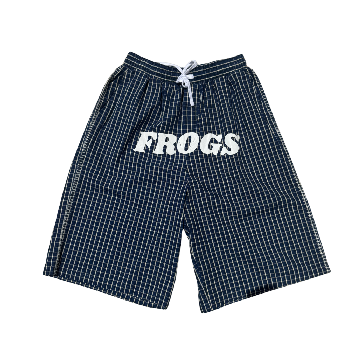 3/4 Plaid Shorts - Navy