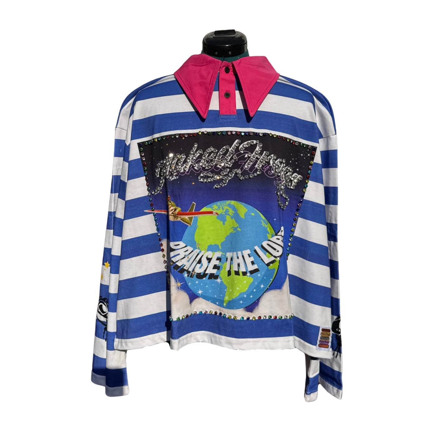 Candy Cane Rugby - Blue