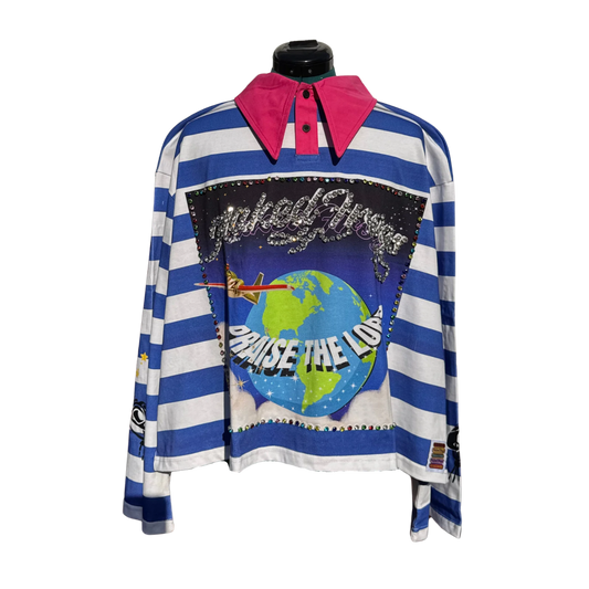 Candy Cane Rugby - Blue