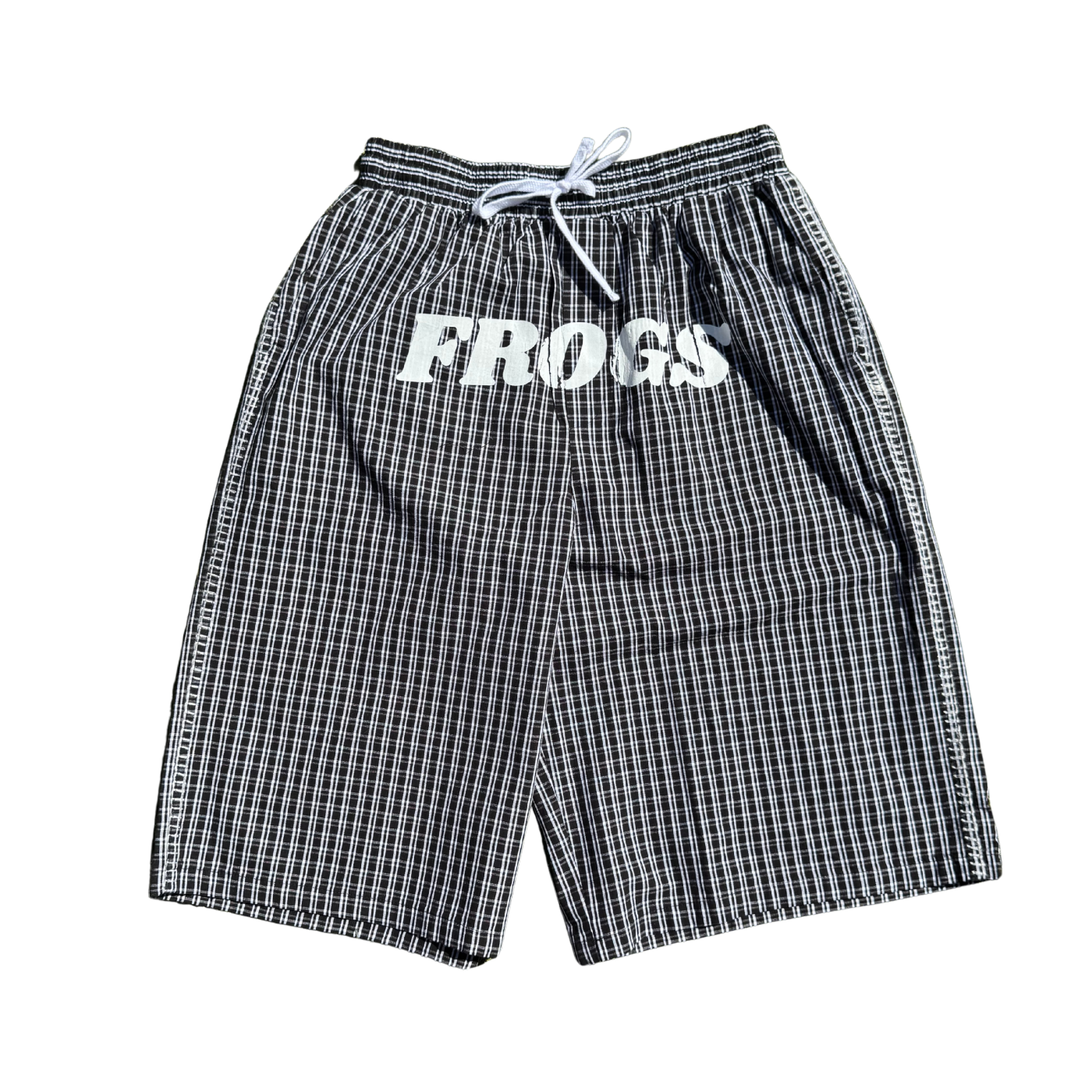 3/4 Plaid Shorts - Black