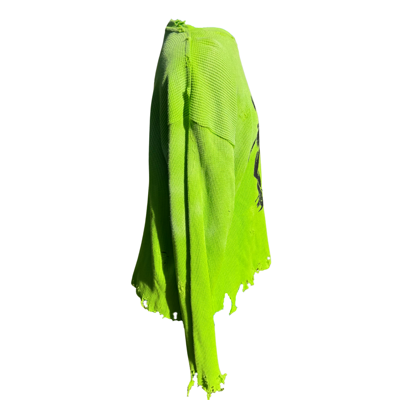 Distressed thermal - Lime Green