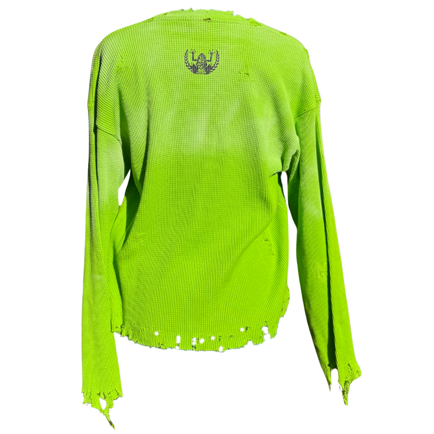 Distressed thermal - Lime Green