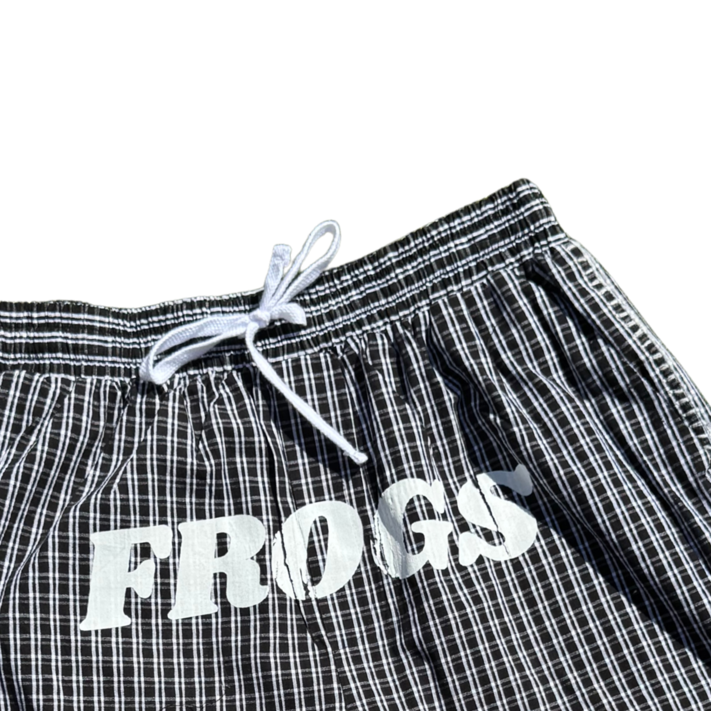 3/4 Plaid Shorts - Black