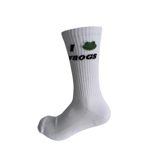 I  🐸  FROGS socks