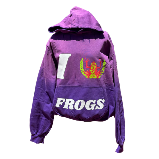 I 🐸 Frogs Sunfade Hoodie