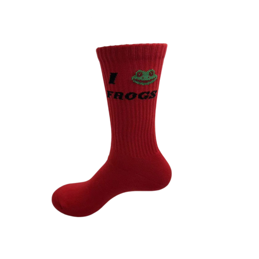 I  🐸  FROGS socks